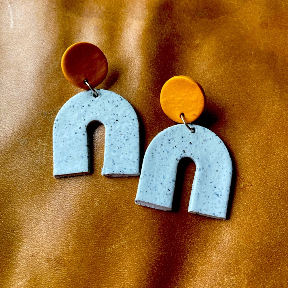 Granite earrings